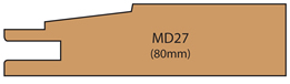 Allstyle Cabinet Doors: Miter Profile MD27(80mm)
